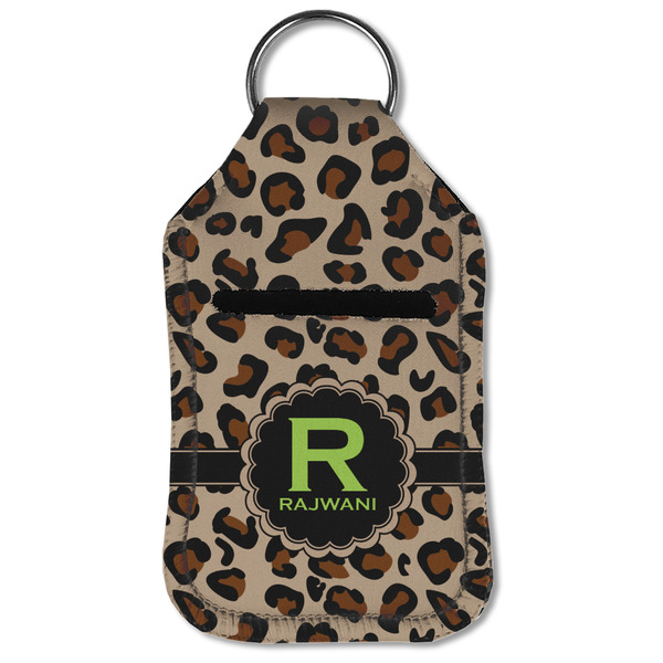 Granite Leopard Sanitizer Holder Keychain - Small (Front Flat)