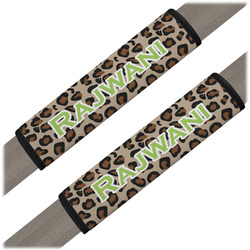Granite Leopard Seat Belt Covers (Set of 2) (Personalized)