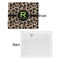 Granite Leopard Security Blanket - Front & White Back View