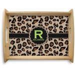 Granite Leopard Natural Wooden Tray - Large (Personalized)