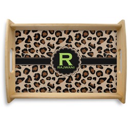 Granite Leopard Natural Wooden Tray - Small (Personalized)