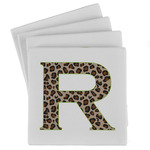 Granite Leopard Absorbent Stone Coasters - Set of 4 (Personalized)