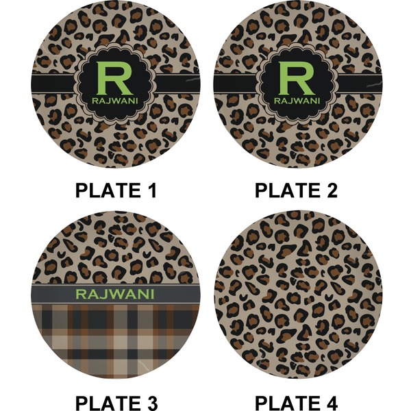 Granite Leopard Set of Appetizer / Dessert Plates (Approval)