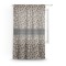 Granite Leopard Sheer Curtain With Window and Rod