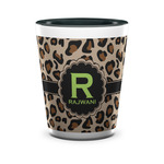 Granite Leopard Ceramic Shot Glass - 1.5 oz - Two Tone - Single (Personalized)