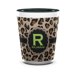 Granite Leopard Ceramic Shot Glass - 1.5 oz - Two Tone - Single (Personalized)