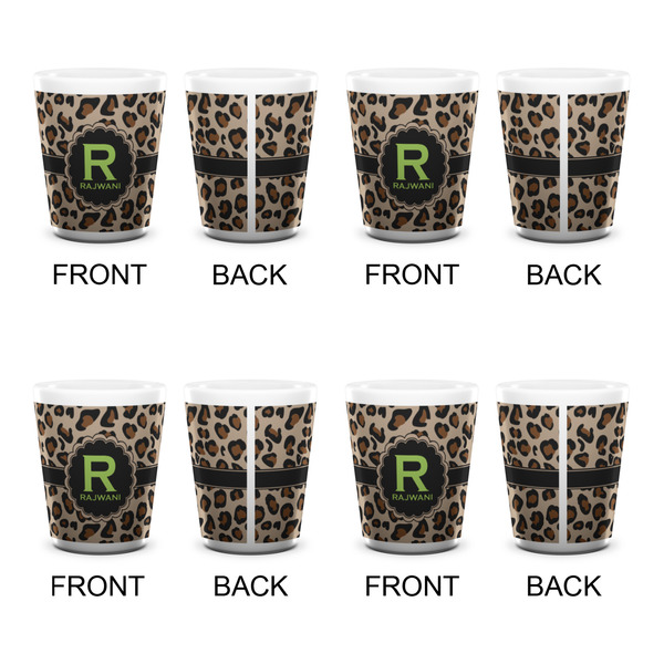 Granite Leopard Shot Glass - White - Set of 4 - APPROVAL