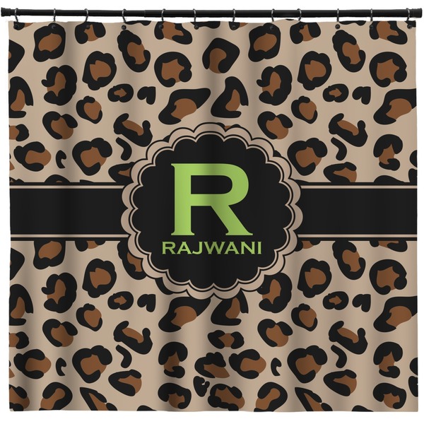 Custom Granite Leopard Shower Curtain (Personalized)
