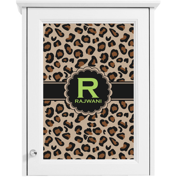 Granite Leopard Single White Cabinet Decal
