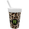 Granite Leopard Sippy Cup with Straw (Personalized)