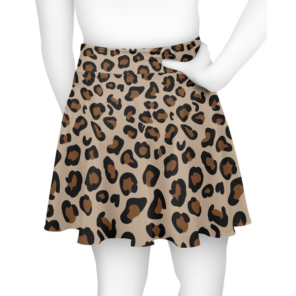 Granite Leopard Skater Skirt - Back