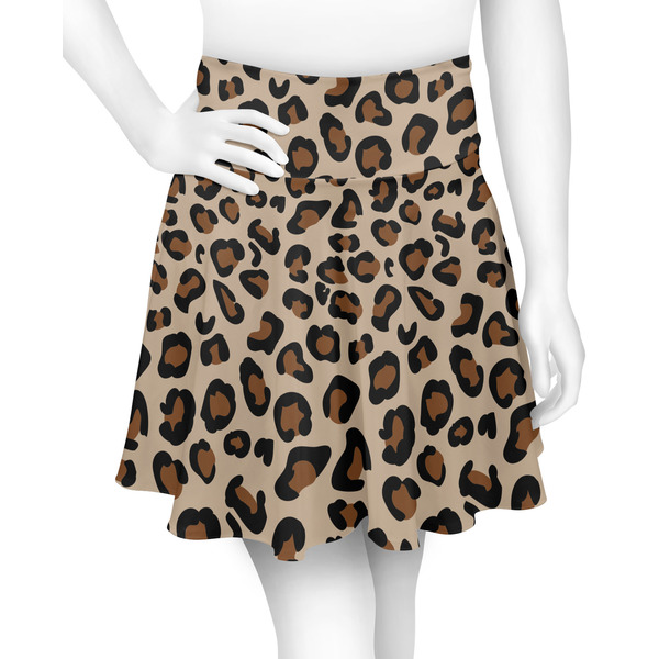 Custom Granite Leopard Skater Skirt - Medium