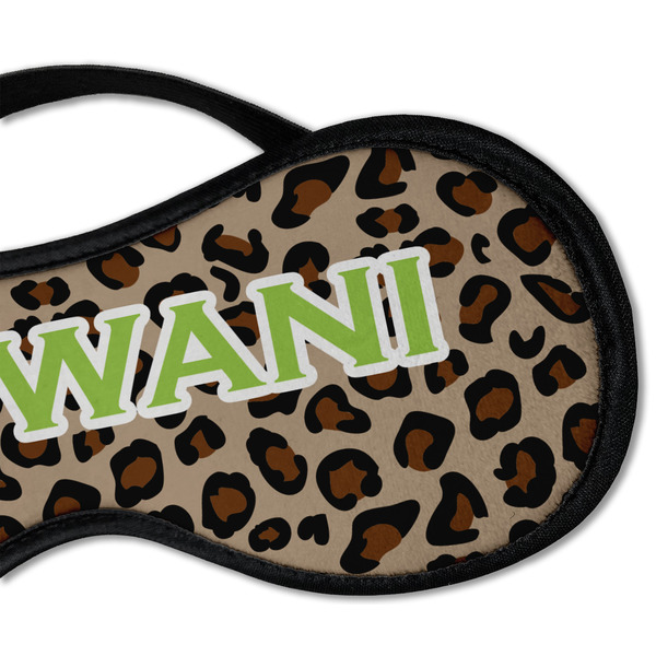 Granite Leopard Sleeping Eye Mask - DETAIL Large