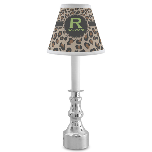 Granite Leopard Small Chandelier Lamp - LIFESTYLE (on candle stick)
