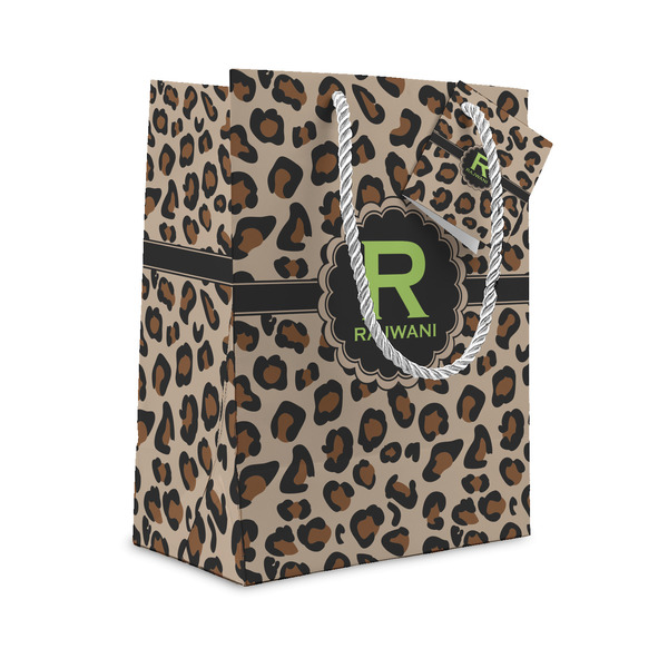 Custom Granite Leopard Small Gift Bag (Personalized)