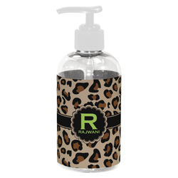 Granite Leopard Plastic Soap / Lotion Dispenser (8 oz - Small - White) (Personalized)