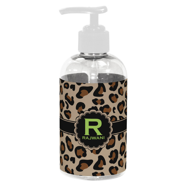 Custom Granite Leopard Plastic Soap / Lotion Dispenser (8 oz - Small - White) (Personalized)