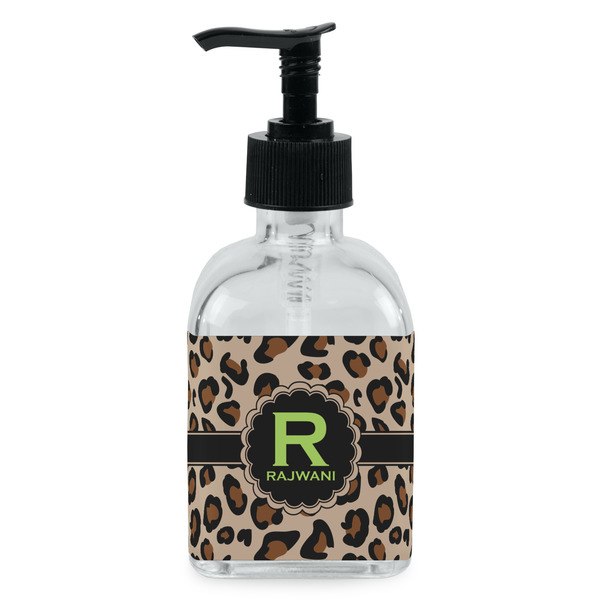 Custom Granite Leopard Glass Soap & Lotion Bottle - Single Bottle (Personalized)