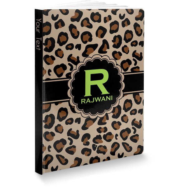 Custom Granite Leopard Softbound Notebook - 7.25" x 10" (Personalized)