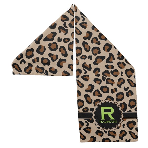 Granite Leopard Sports Towel Folded - Both Sides Showing