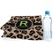 Granite Leopard Sports Towel Folded with Water Bottle