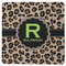 Granite Leopard Square Rubber Backed Coaster (Personalized)