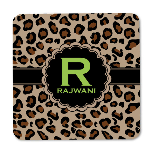 Granite Leopard Square Fridge Magnet - FRONT