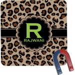 Granite Leopard Square Fridge Magnet (Personalized)