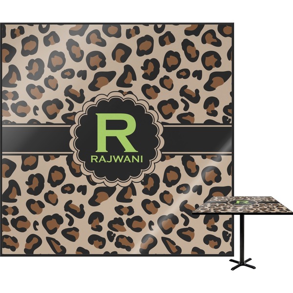 Custom Granite Leopard Square Table Top - 30" (Personalized)
