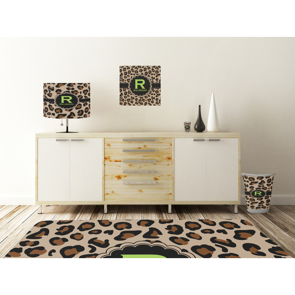 Granite Leopard Square Wall Decal Wooden Desk