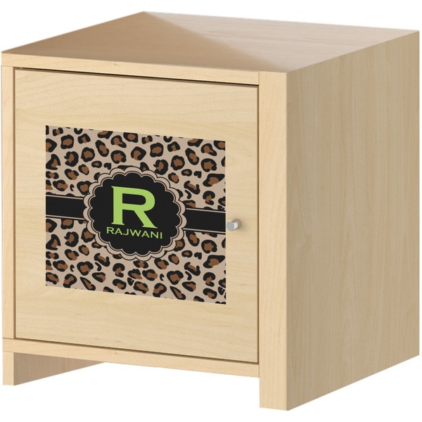 Granite Leopard Square Wall Decal on Wooden Cabinet