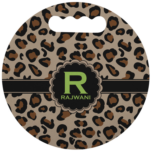 Custom Granite Leopard Stadium Cushion (Round) (Personalized)