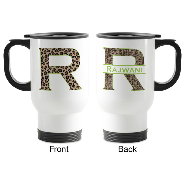 Granite Leopard Stainless Steel Travel Mug with Handle - Apvl