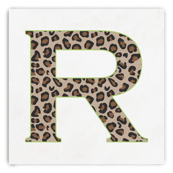Custom Granite Leopard Paper Dinner Napkins (Personalized)
