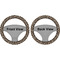 Granite Leopard Steering Wheel Cover- Front and Back