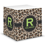 Granite Leopard Sticky Note Cube (Personalized)