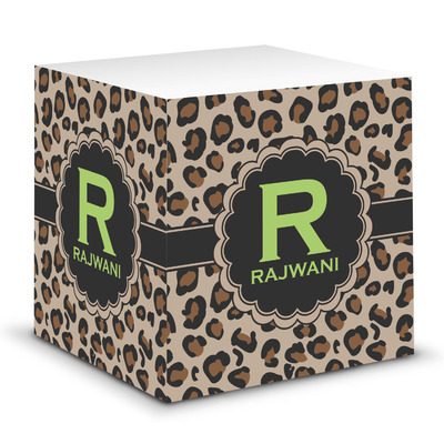 Granite Leopard Sticky Note Cube (Personalized)
