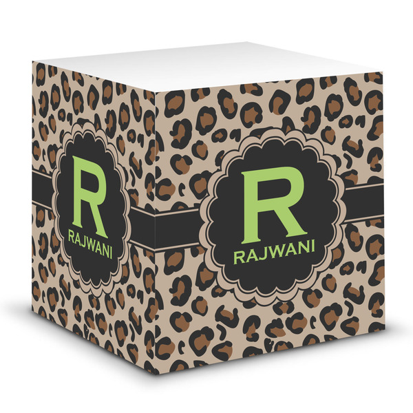 Custom Granite Leopard Sticky Note Cube (Personalized)