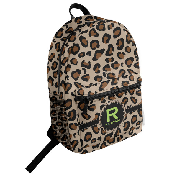 Custom Granite Leopard Student Backpack (Personalized)