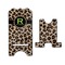 Granite Leopard Stylized Phone Stand - Front & Back - Large