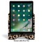 Granite Leopard Stylized Tablet Stand - Front with ipad