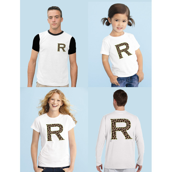 Granite Leopard Sublimation Sizing on Shirts