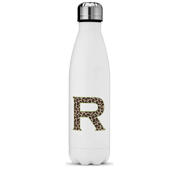 Custom Granite Leopard Water Bottle - 17 oz. - Stainless Steel - Full Color Printing (Personalized)