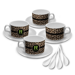 Granite Leopard Tea Cup - Set of 4 (Personalized)