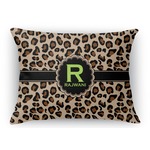 Granite Leopard Rectangular Throw Pillow Case (Personalized)