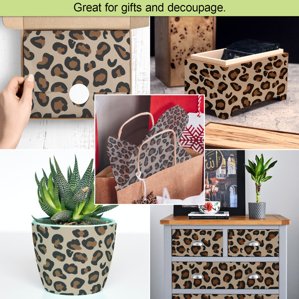 Granite Leopard Tissue Paper - In Use Collage