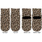 Granite Leopard Toddler Ankle Socks - Double Pair - Front and Back - Apvl