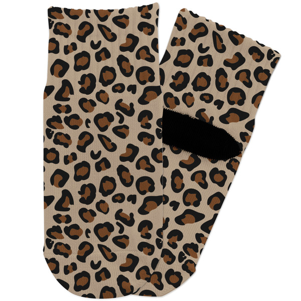 Custom Granite Leopard Toddler Ankle Socks