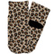 Granite Leopard Toddler Ankle Socks - Single Pair - Front and Back