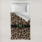 Granite Leopard Toddler Duvet Cover w/ Name and Initial